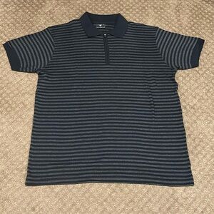 NWOT European Designer Theo Wormland Fitted 1/4 Zip Elevated Waffle Shirt Sz XL